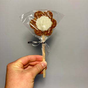 Mini Stroopwafel Lollipops: Chocolate / Heart