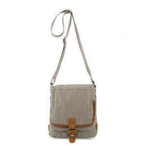 Oak Hill Canvas Crossbody Bag: Army Green