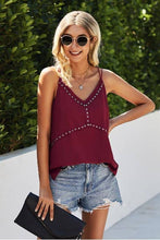 Load image into Gallery viewer, Double Strap Tank Top: Wine / M
