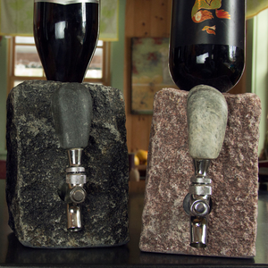 Stone Drink Dispenser: Gray / Stainless