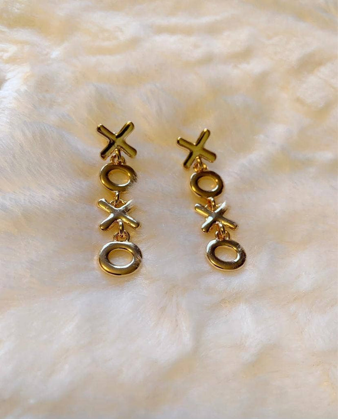 Gold XOXO Earrings