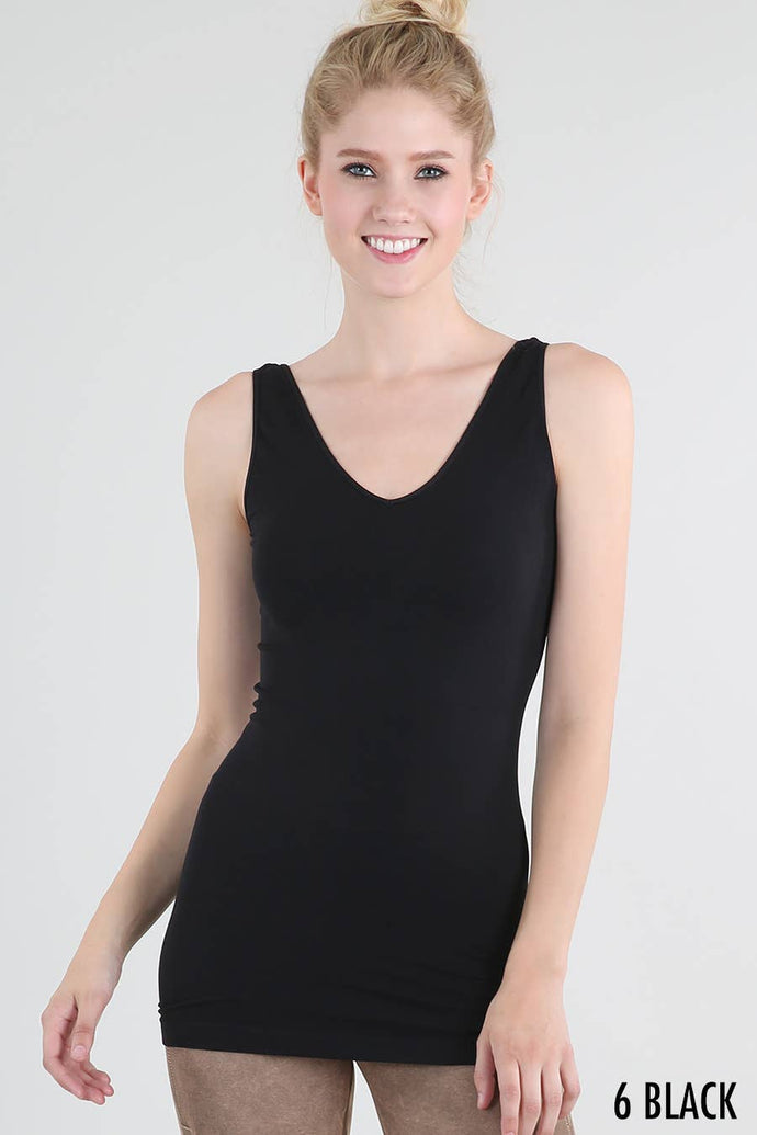 Reversible Tank Top: 6 Black