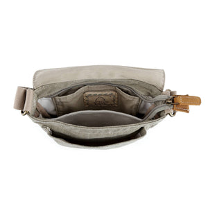 Oak Hill Canvas Crossbody Bag: Army Green