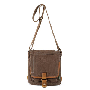 Oak Hill Canvas Crossbody Bag: Army Green