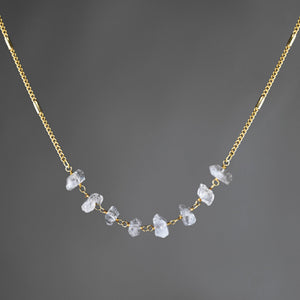 Stunning Herkimer 8 Diamond Necklace