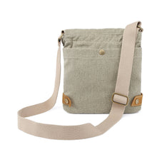 Load image into Gallery viewer, Oak Hill Canvas Crossbody Bag: Army Green
