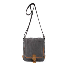 Load image into Gallery viewer, Oak Hill Canvas Crossbody Bag: Army Green
