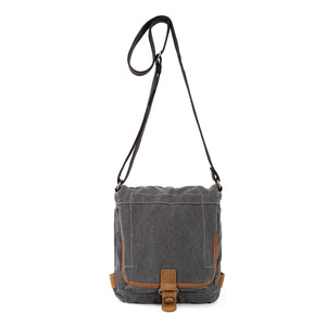 Oak Hill Canvas Crossbody Bag: Army Green