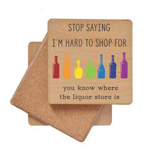 Load image into Gallery viewer, Hard To Shop For Liquor Store Bar Coaster Gift - Coasters
