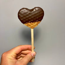 Load image into Gallery viewer, Mini Stroopwafel Lollipops: Chocolate / Heart
