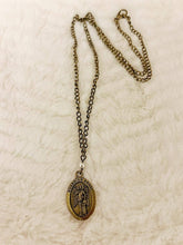 Load image into Gallery viewer, Guardian Angel Necklace Pearl and Bronze
