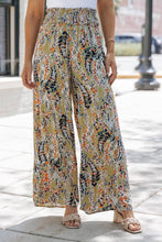 Load image into Gallery viewer, Abstract Smocked Waist Wide Leg Pants
