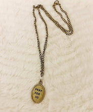 Load image into Gallery viewer, Guardian Angel Necklace Pearl and Bronze
