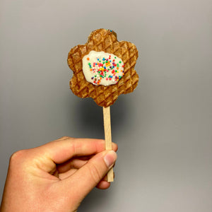 Mini Stroopwafel Lollipops: Chocolate / Heart