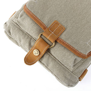 Oak Hill Canvas Crossbody Bag: Army Green