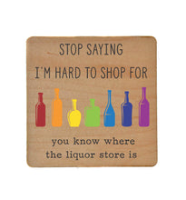 Load image into Gallery viewer, Hard To Shop For Liquor Store Bar Coaster Gift - Coasters
