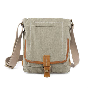 Oak Hill Canvas Crossbody Bag: Army Green