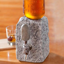 Load image into Gallery viewer, Stone Drink Dispenser: Tan / Stainless
