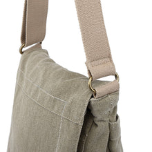 Load image into Gallery viewer, Oak Hill Canvas Crossbody Bag: Army Green
