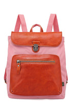 Load image into Gallery viewer, Valley Trail Coated Canvas Backpack: Pink
