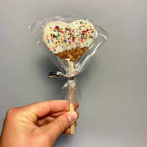 Mini Stroopwafel Lollipops: Chocolate / Heart