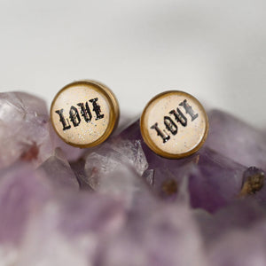 Small Picture Studs (Love): Love