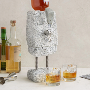 Stone Drink Dispenser: Gray / Stainless