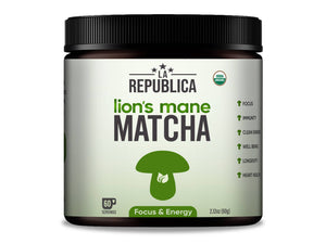La Republica Organic Lions Mane Matcha Jar